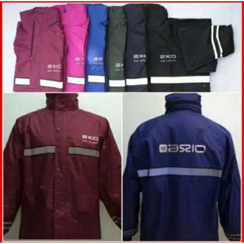 BISA NEGO Jas hujan axio Europe Original Semua Ukuran S M L XL XXL XXXL Lengkap
