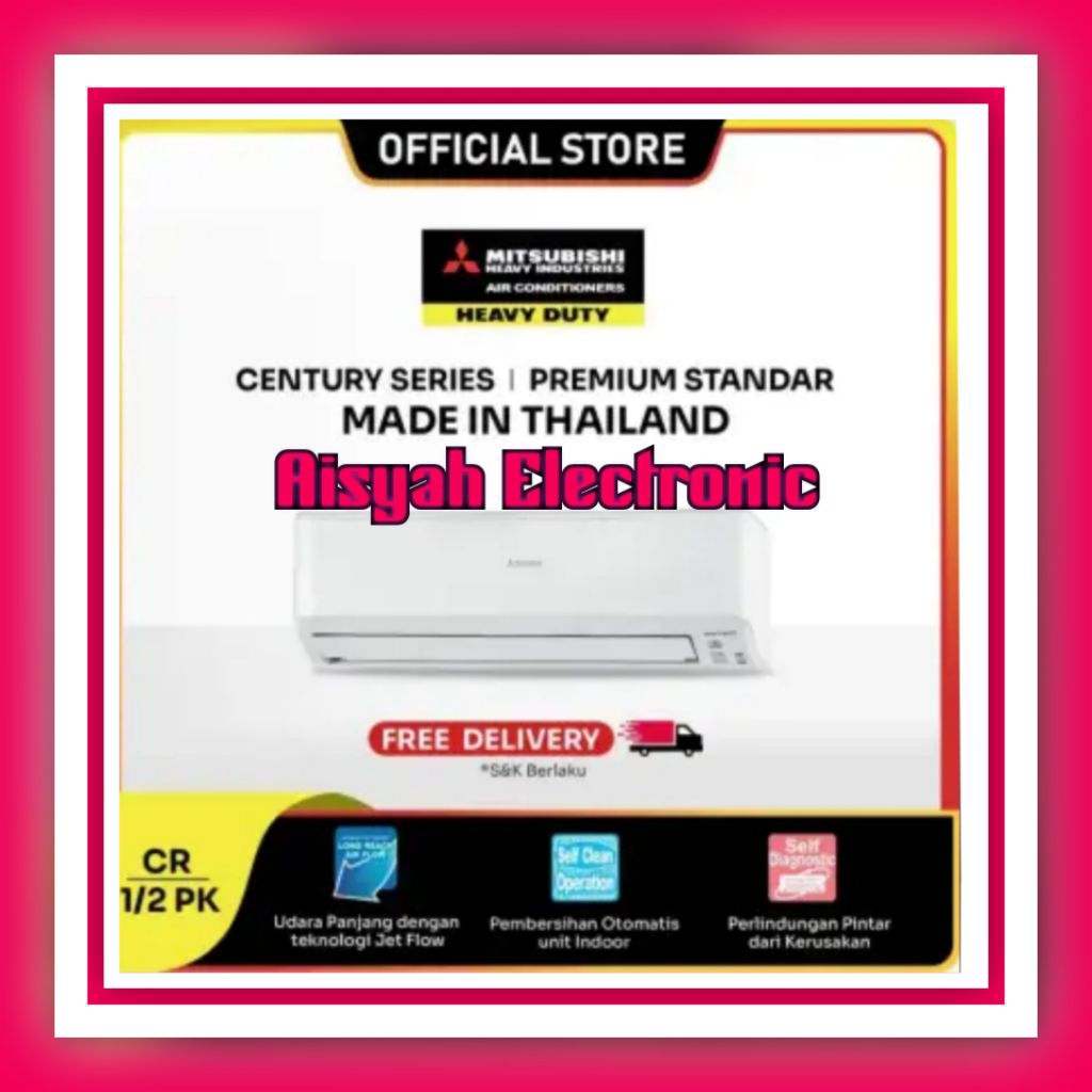 AC MITSUBISHI THAILAND 1/2 PK SRKC-05CR-S3 GARANSI RESMI
