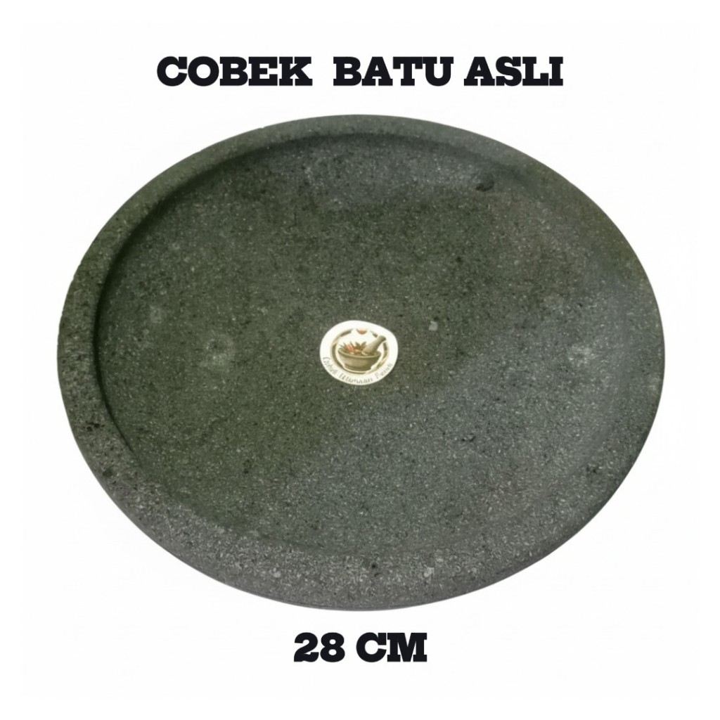 Cobek Batu Asli 28 cm Cobek Batu Asli 100% Original Cobek Batu Gunung Merapi