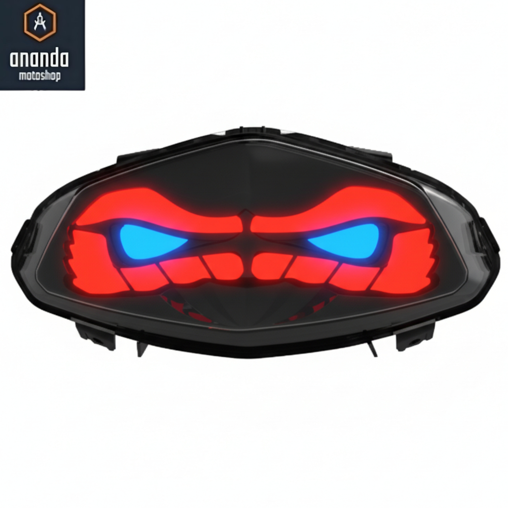 Stop Lamp Custom Lazy LED Smoke Visor (YXZX T-5646) YAMAHA  MIO Z / MIO M3 / MIO I25