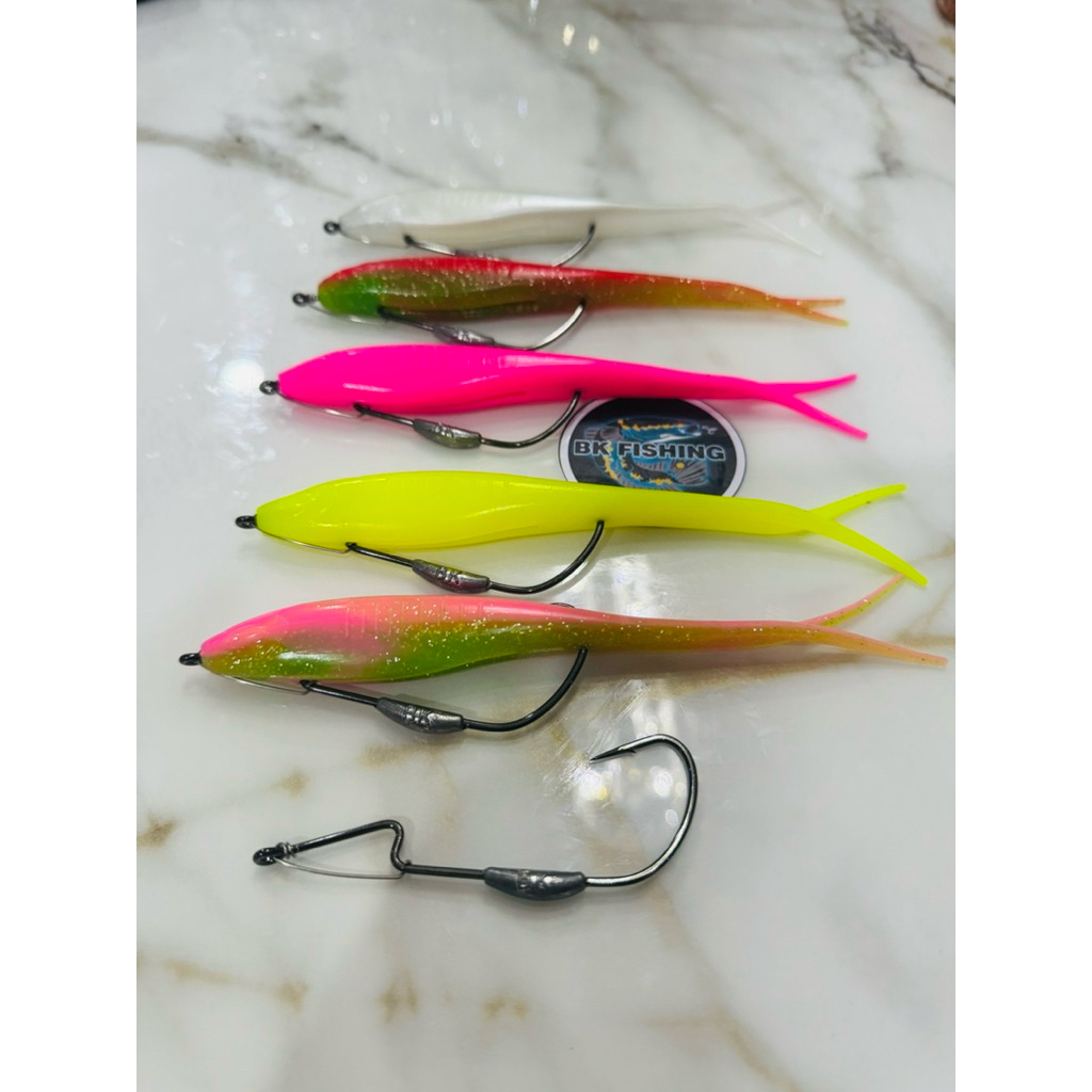 PROMO SILENCER 17,5CM HOOK CUSTOM OZMY TIMAH (HCO TIMAH) || UMPAN CASTING IKAN GABUS TOMAN