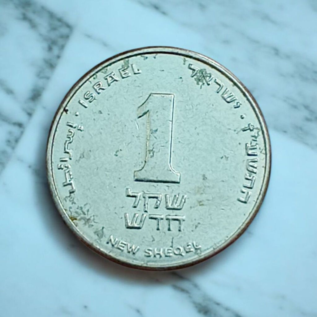 Koin asing Israel 1 New Sheqel