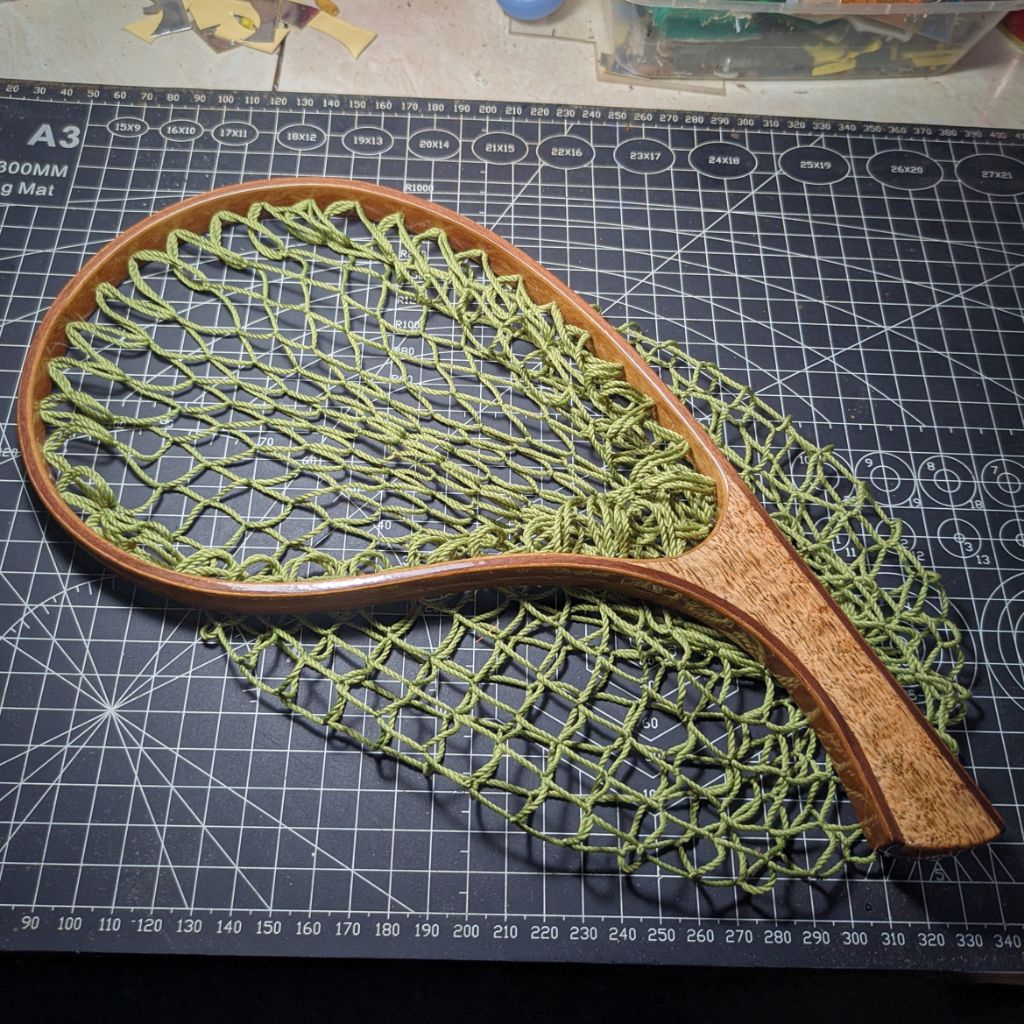 landing net kayu handmade