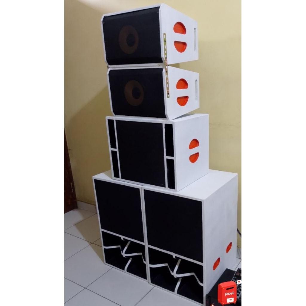 paket sound sistem 12 inc tanpa power dan mixer