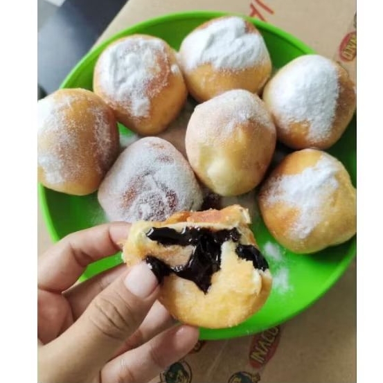 Donat Doriken bomboloni Coklat isi 15