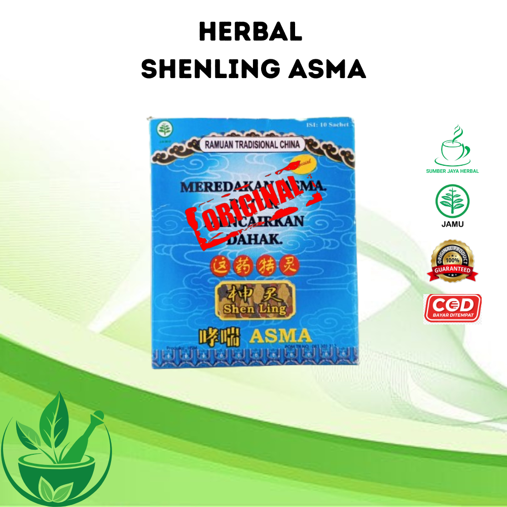 Shen Ling Asma Herbal 10 Sachet Pernapasan Nyaman