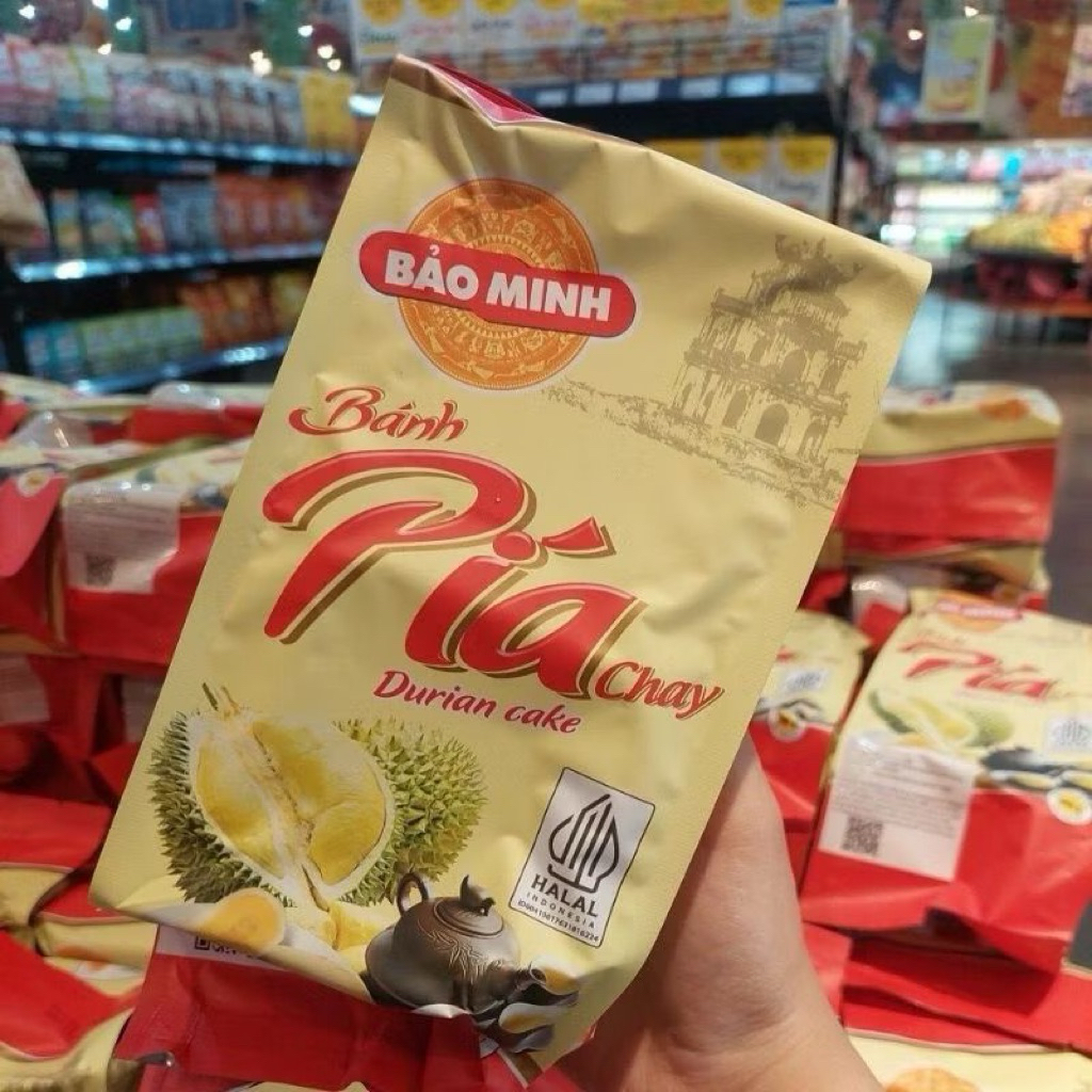 Pia Durian Vietnam Banh Pia Chay /Pia Durian 300gr