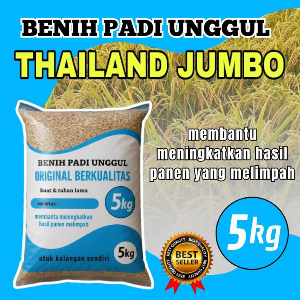 Benih padi THAILAND JUMBO benih original kemasan 5kg