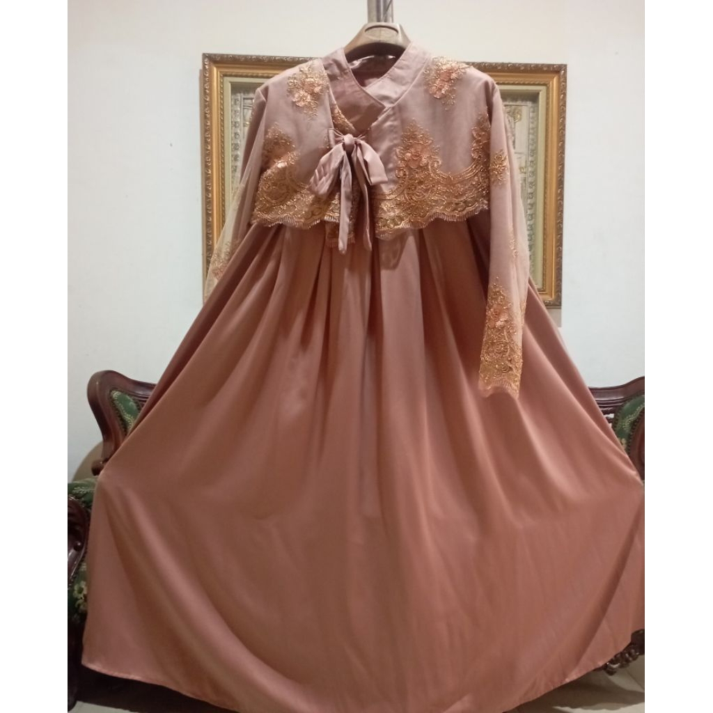 DRESS ROSE GOLD BY FARISXO