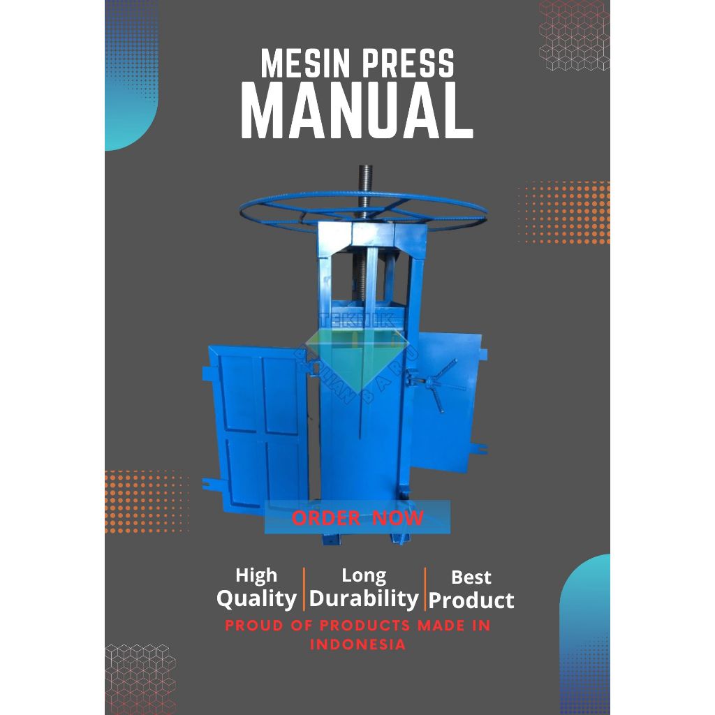Press Kardus Manual/Pres Kardus /Pres Kaleng/Pres Plastik - Pres Botol