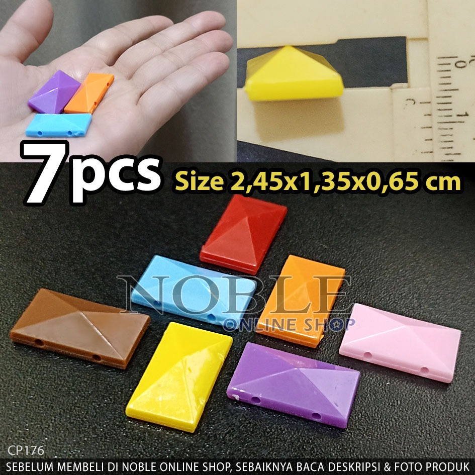 [7 PCS] Mote Limas Bidak Pion Pelengkap Board Game Rumah Hotel Monopoli Kartu Montessori Multifungsi