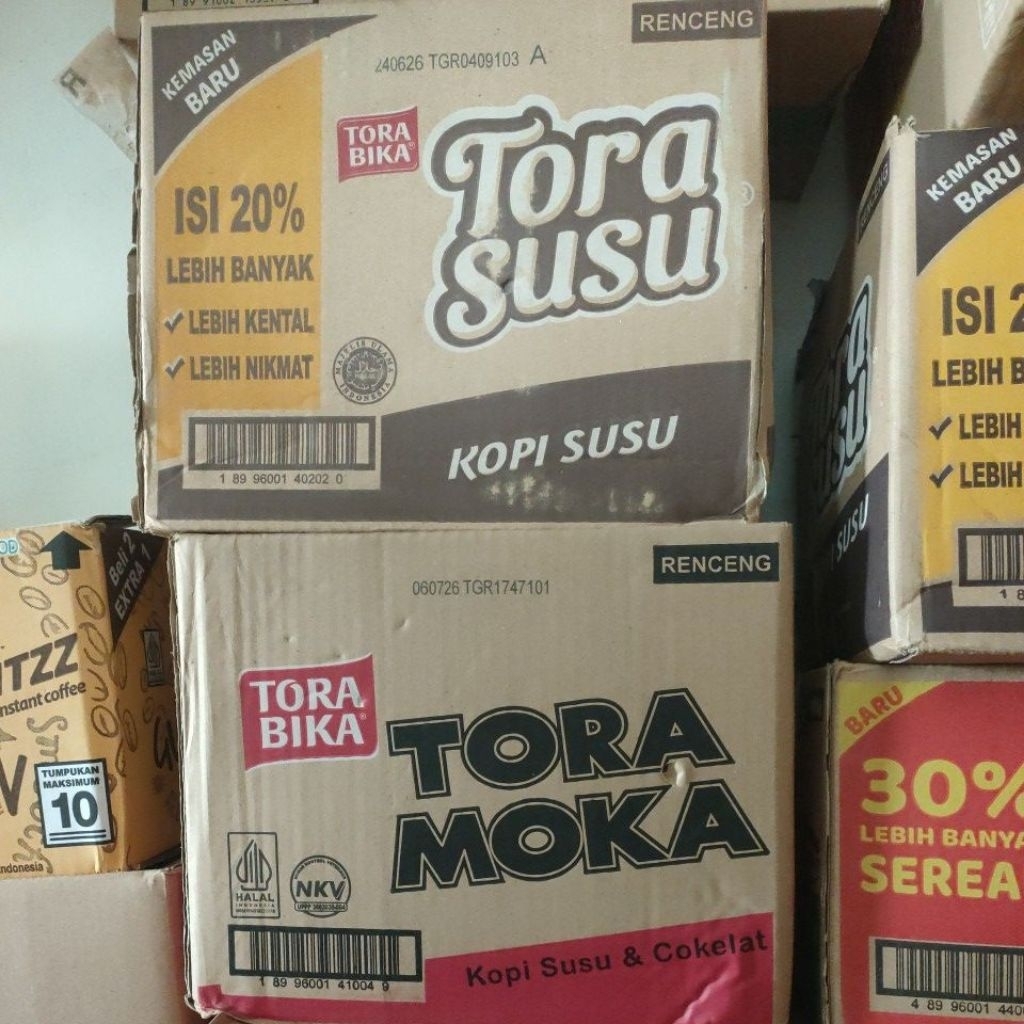Tora susu Tora moca Tora capucino