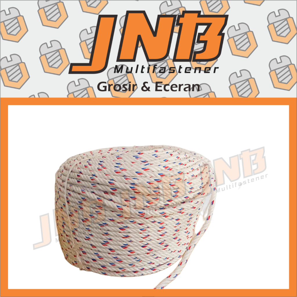 1 ROL Tali Tambang Plastik 5mm Tambang Nilon Ikat Barang / Tambang Plastik Jemuran Baju / Tali Tamba