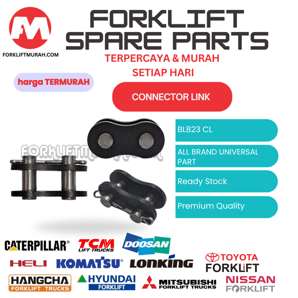 CONNECTOR LINK SPAREPART FORKLIFT ALL BRAND UNIVERSAL PART BL823 CL