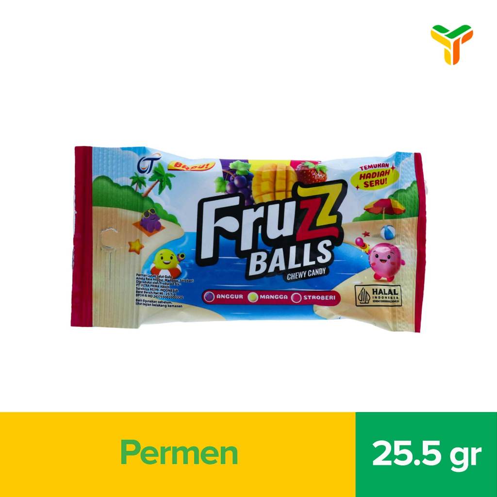 Fruzz Balls Chewy Candy 25.5 Gram