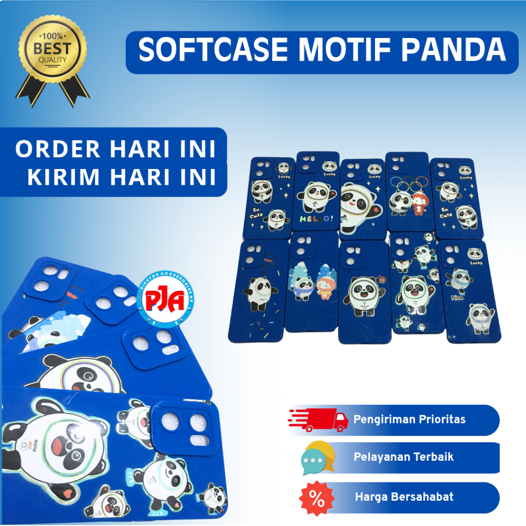 Softcase Case Motif Panda Samsung A03 Core A03s