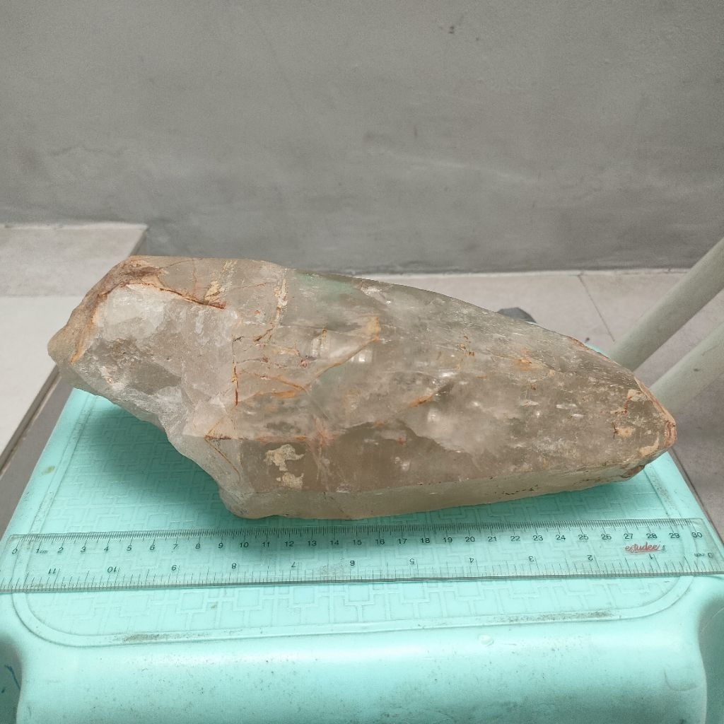 Batu Pajangan Alam Kinyang Pelangi Rainbow Quartz 3.8 kg