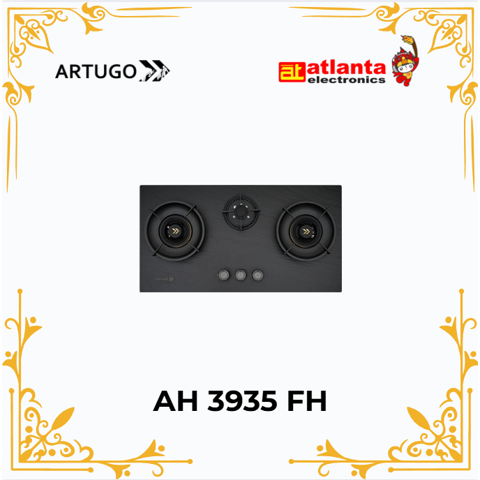 BUILT IN HOB ARTUGO AH 3935 FH KOMPOR TANAM 3 TUNGKU