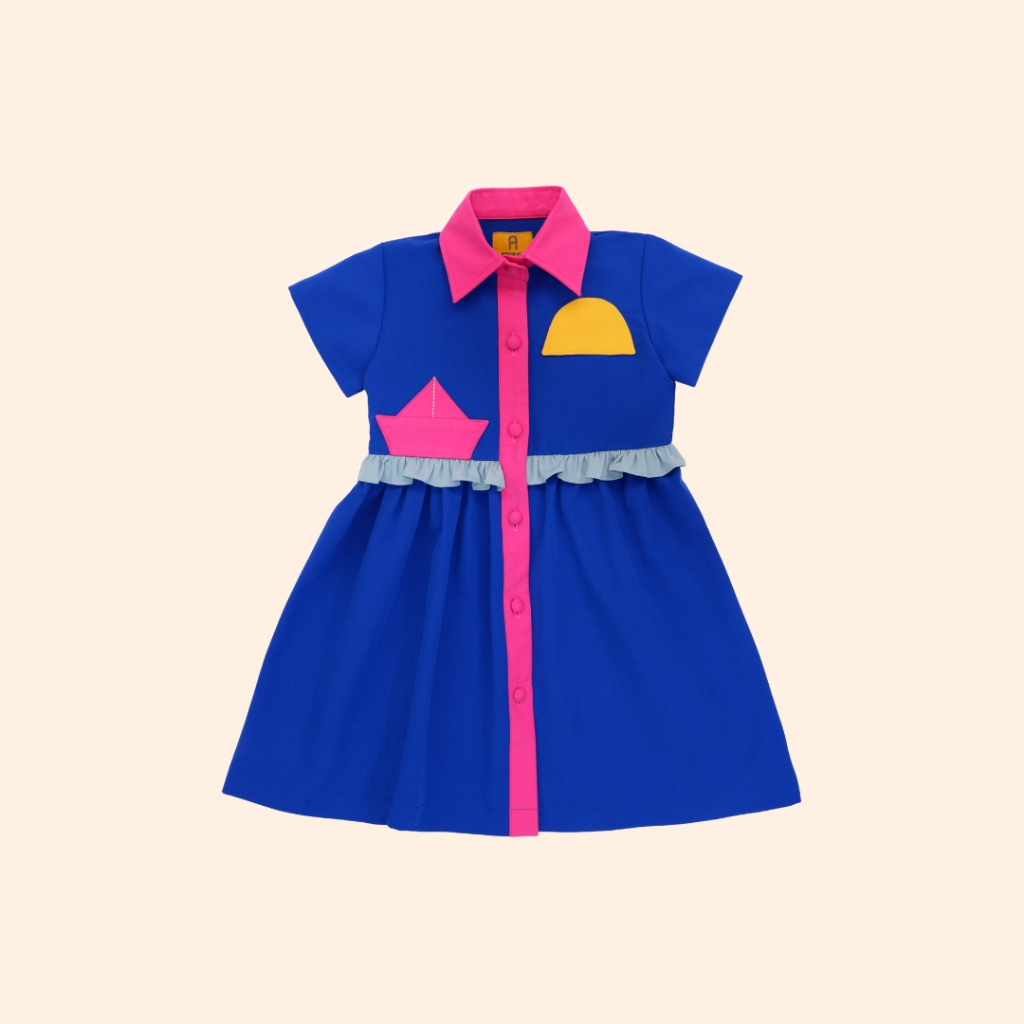 Amber Kids - Boat Dress - Dress Anak Perempuan