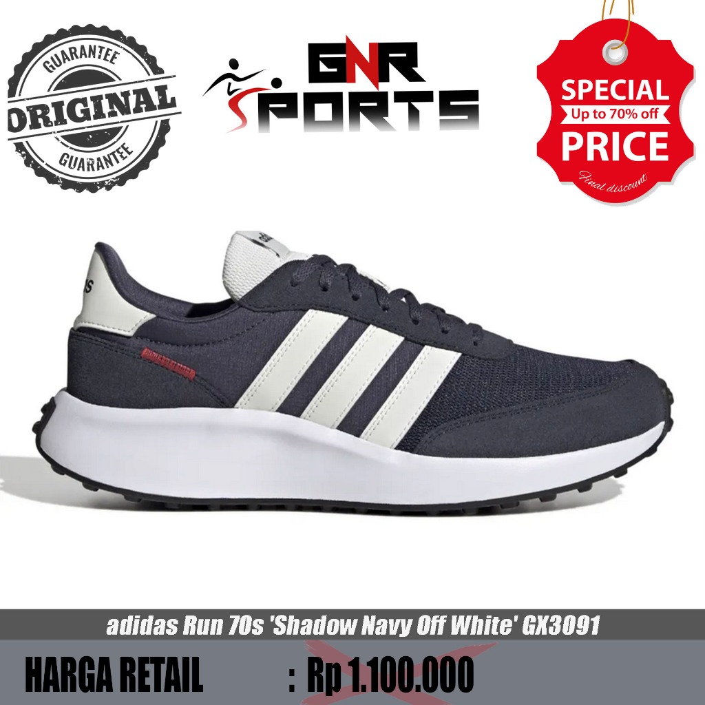 Sepatu ADIDAS RUNNING Run 70s Shoes Pria Abu-abu Original 100%