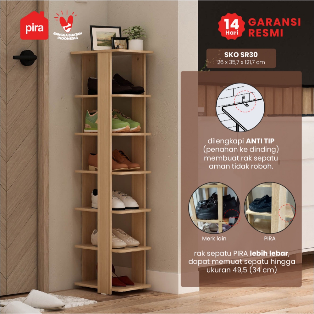 PIRA METROPOLIS -  SKO SR30 Rak Sepatu Susun / Lemari Sepatu