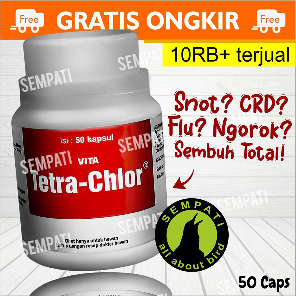 SEMPATI Medion Vita Tetra Chlor Obat Ayam CRD Snot Pilek Ngorok 50 Tablet Tetrachlor Antibiotik Mult
