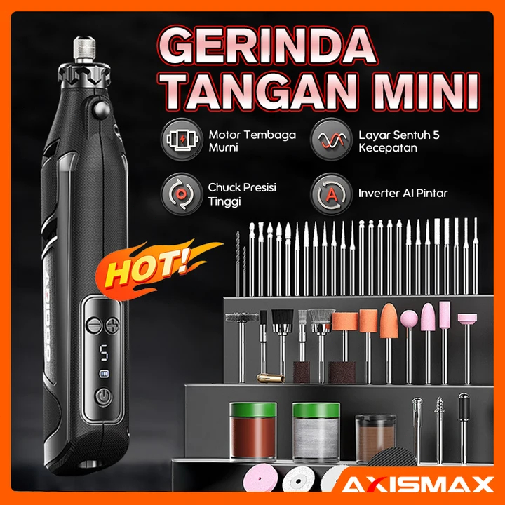 COD Bor Mini bor mini listrik ARIDOO Bor Mini Grinder Set Mesin Ukir Poles Gerinda Listrik Alat Ukir