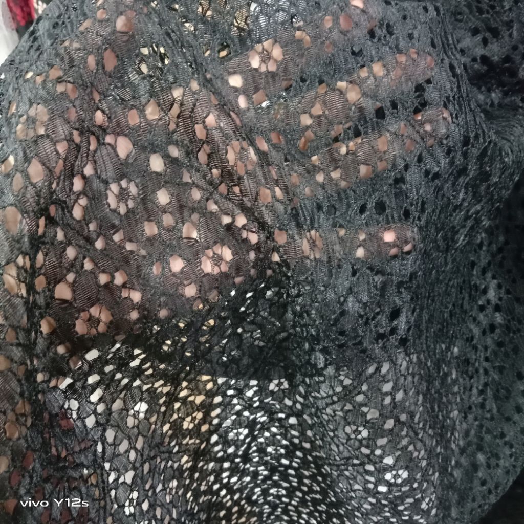 Kain Brokat Rajut Katun / Harga / 0.5m / Kain Brokat Rajut Katun Meteran / Bahan Brokat Rajut Katun 