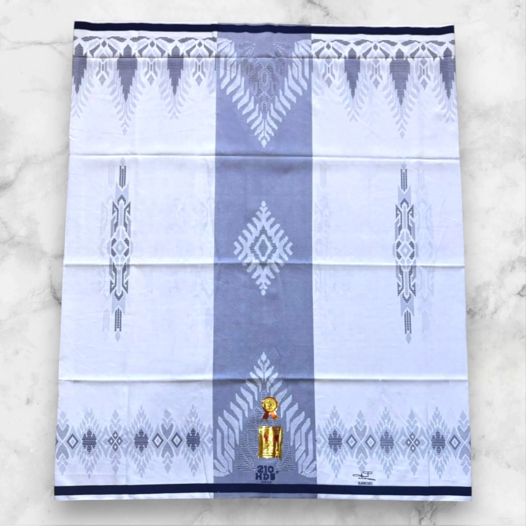 sarung HDS putih polos dan putih motif ukuran dewasa