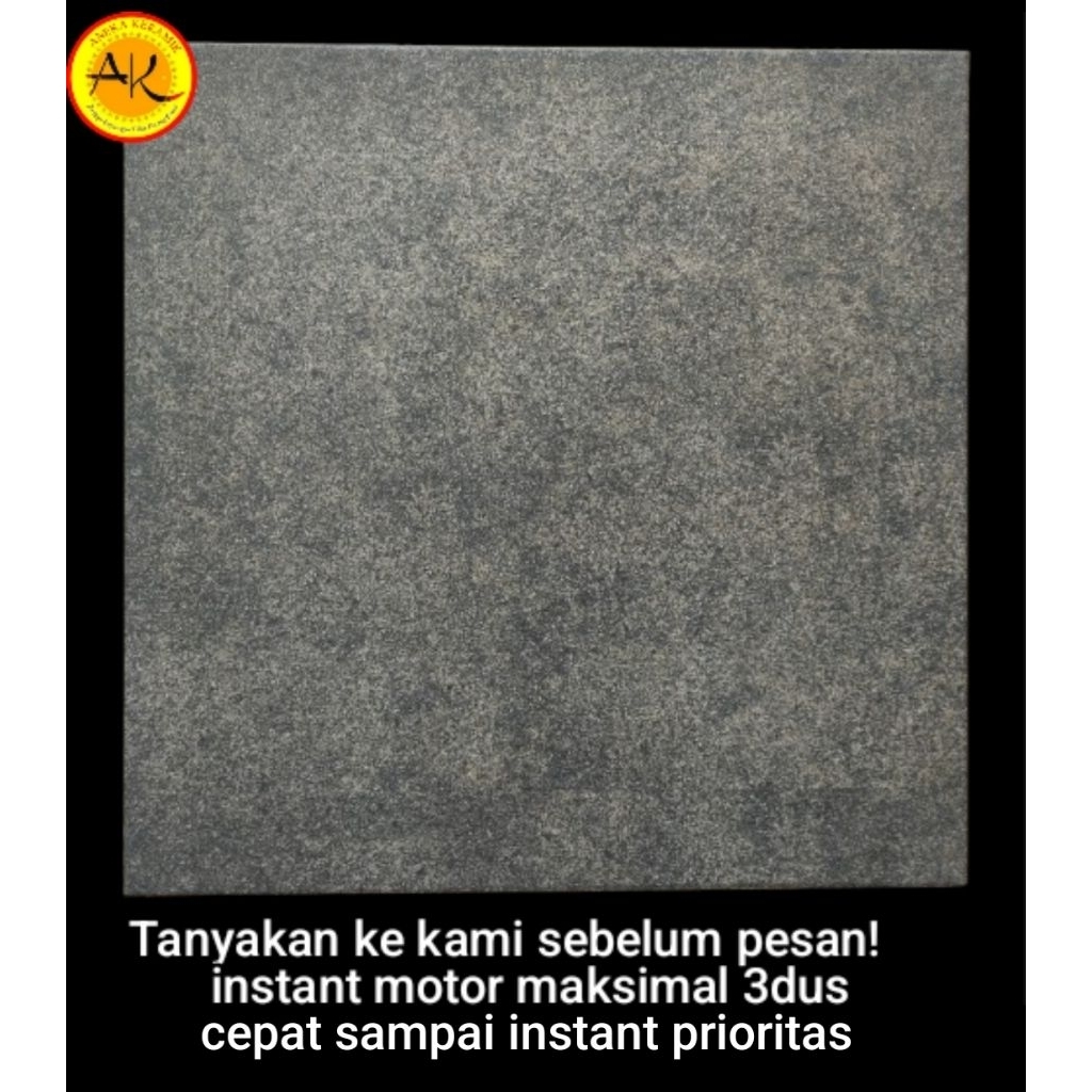 Everest Nero 50x50 Keramik kasar rustic Lantai Teras Garasi kamar mandi