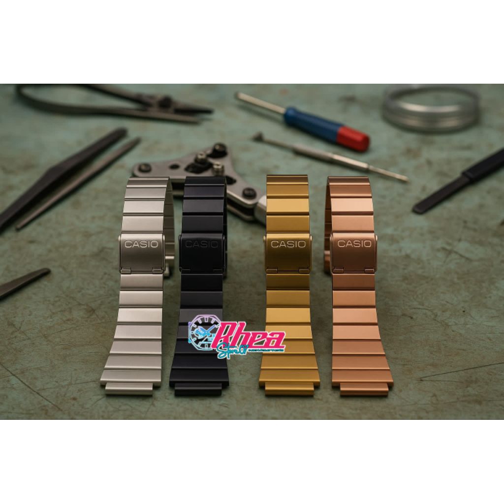 Strap Tali Jam Tangan Casio iluminator Rantai Rantai Jam Tangan Casio F91 Rantai casio stanlees stel