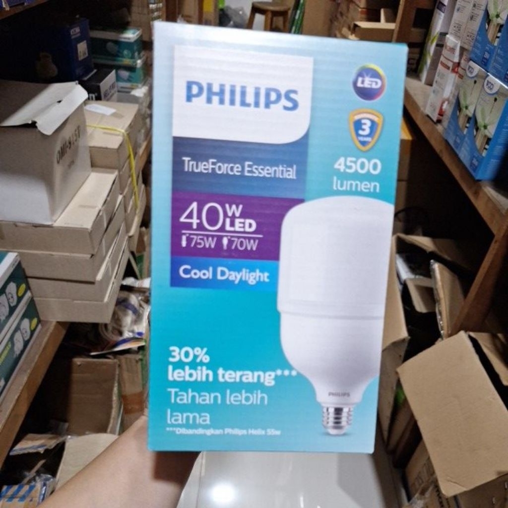 LAMPU LED PHILIPS TRUEFORCE ESSENTIAL 40 WATT PUTIH