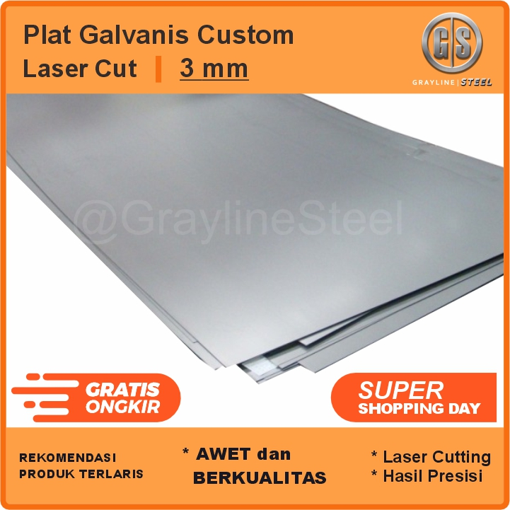 3 mm - Plat Galvanis - Custom Plat Galvanis