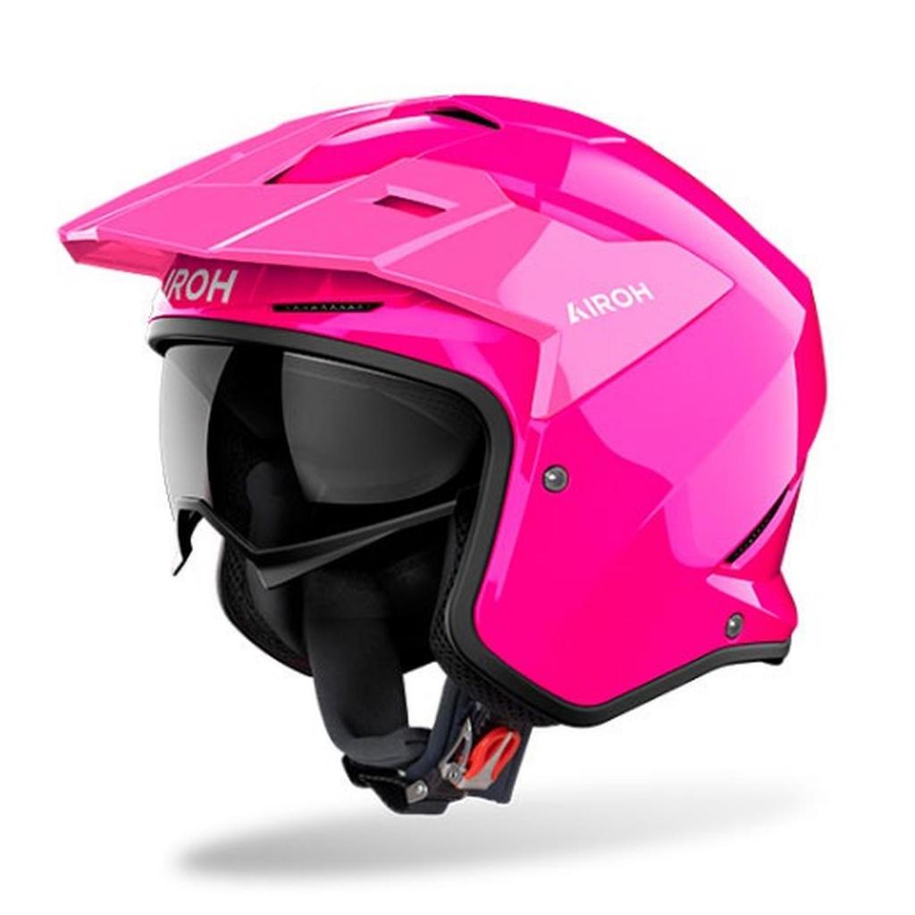 HELM AIROH KOMBAKT PINK GLOSS HELM HALF FACE AIROH KOMBAKT PINK GLOSS HELM OFFROAD AIROH KOMBAKT PIN