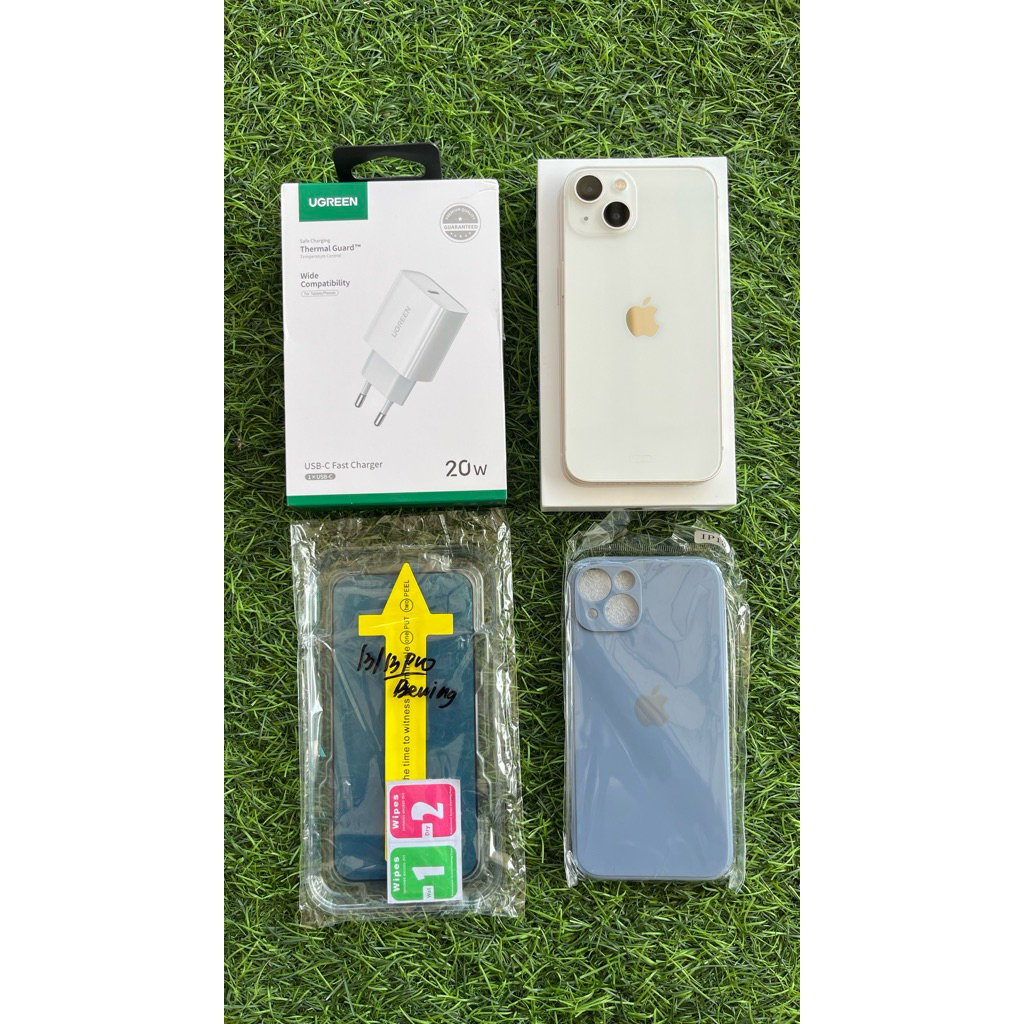 Iphone 13 128GB Starlight bekas resmi Ibox garansi on