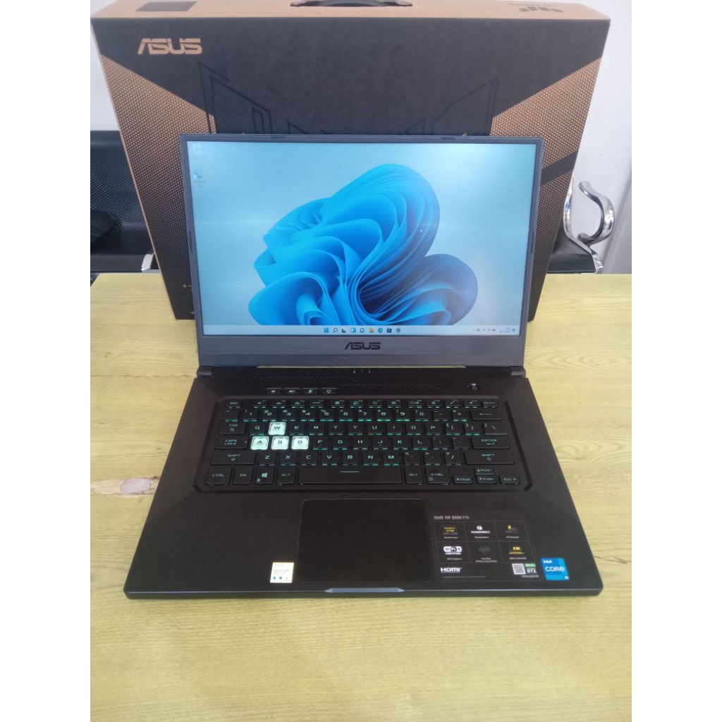 ASUS TUF DASH F15 FX516PC-I535B6T-O | I5-11300H 8GB 512GB 15.6"FHD RTX3050-4GB W11