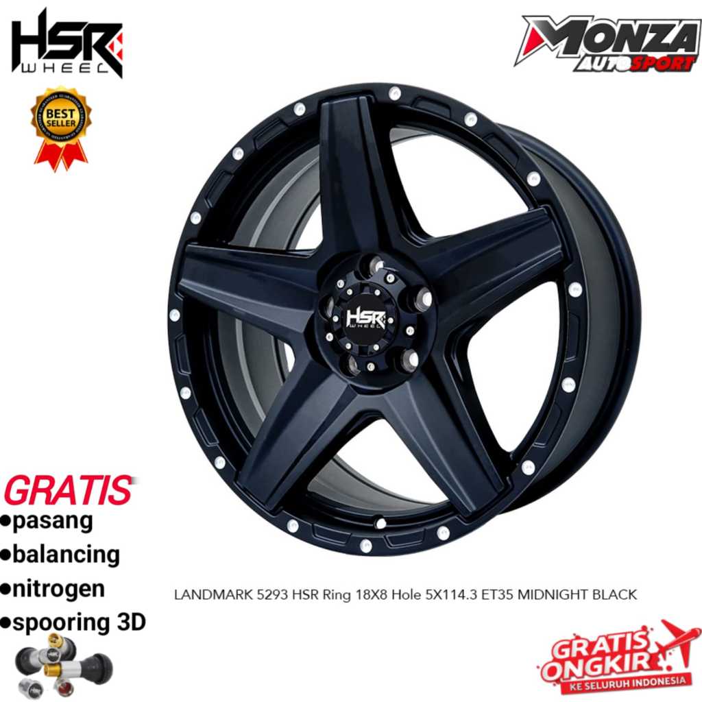 Velg mobil ring 18 untuk Crv Terios Rush Xtrail Innova Taruna Dll Hsr Landmark