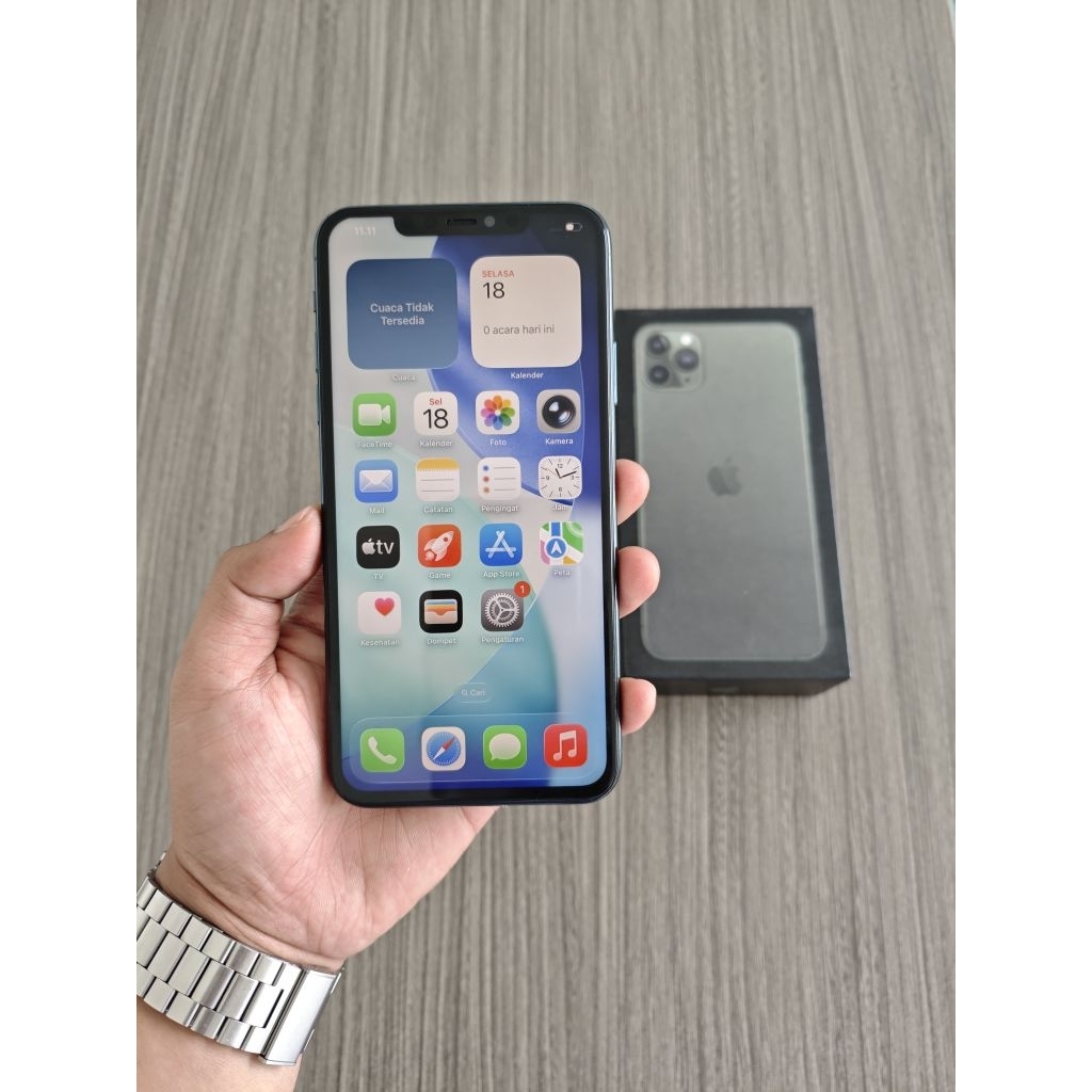 iPhone 11 Promax 256gb Green Second