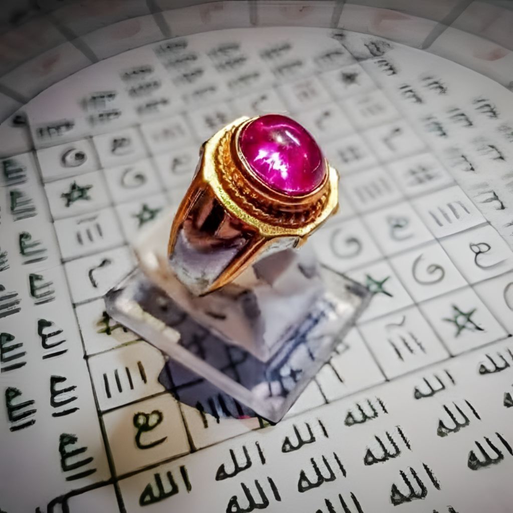 Cincin Batu Merah Siam Natural