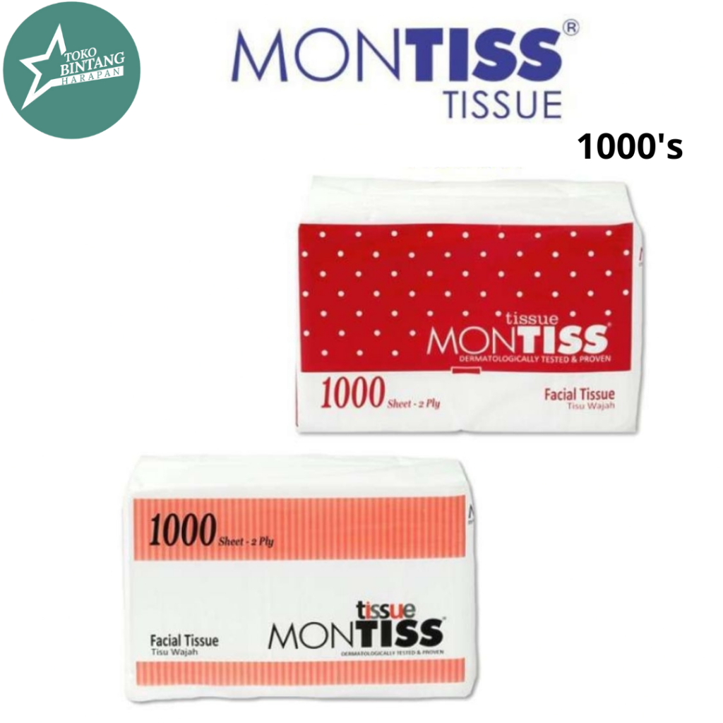 Montis facial Tissue 1000s