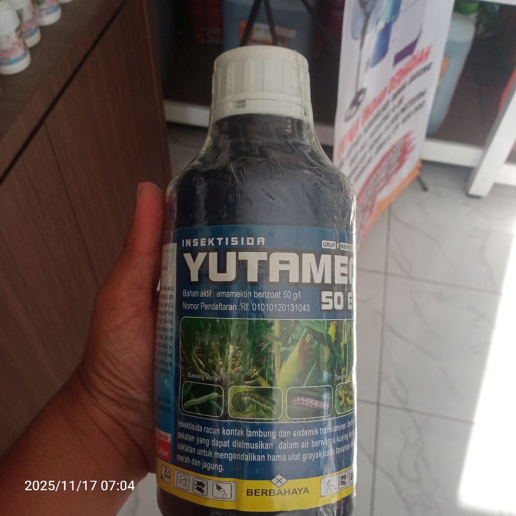 Insektisida YUTAMEC 50 EC (Ba. Emamektin Benzoat) I Liter