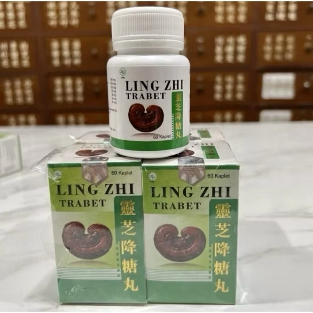 Ling Zhi Trabet Lingzhi Tablet Obat Herbal Diabetes Gula Darah Meringankan Gejala Kencing Manis