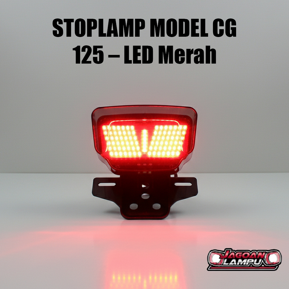 STOPLAMP MODEL CG 125 – LED Merah Terang + Sein Kuning Running Kiri Kanan