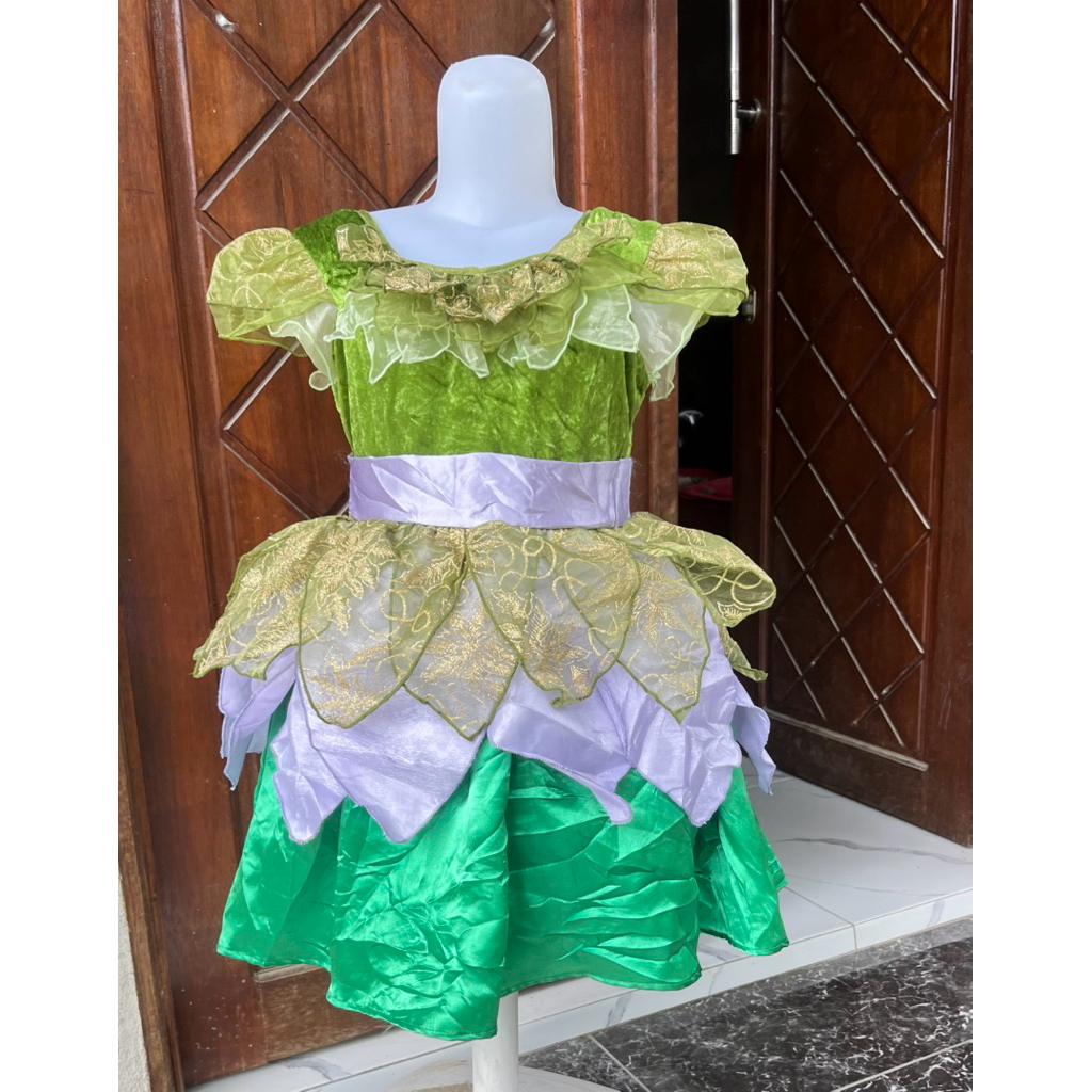 Dress anak okiz karakter tinkerbell