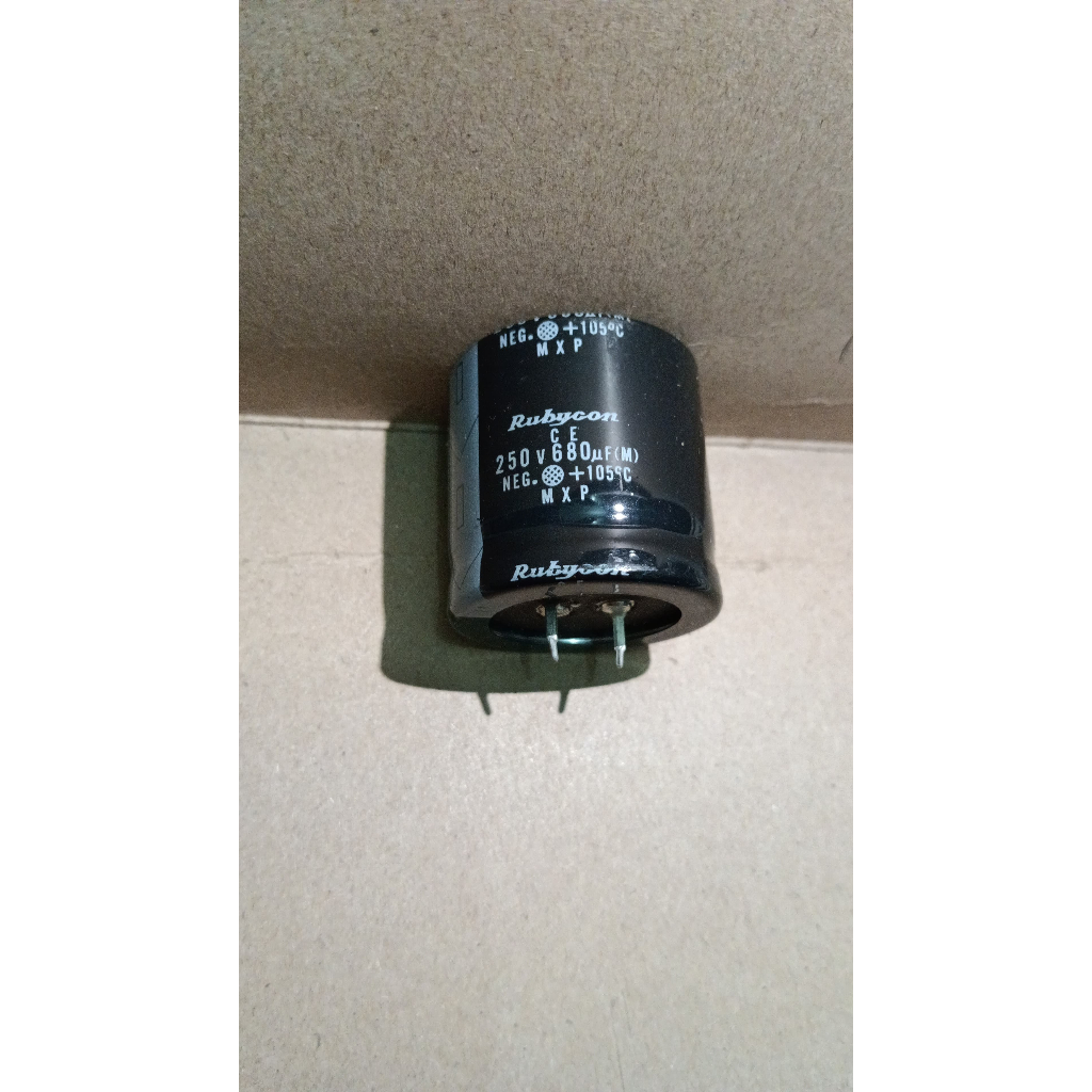 6003 kapasitor elco 680uf 680 uf 250v 250volt 250 volt rubycon