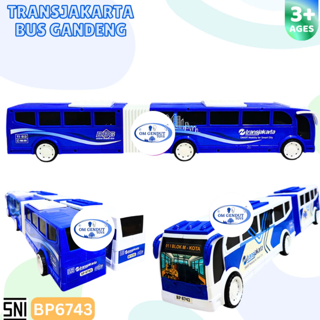 GT Mainan Bus Gandeng Transjakarta BP6743
