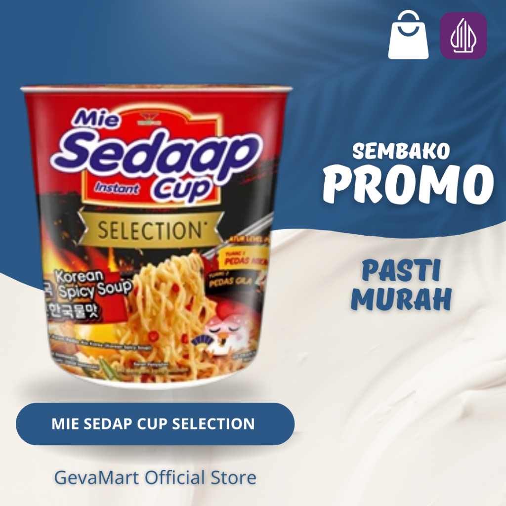 Mie Sedap Cup Instan Korean  Spicy Soup
