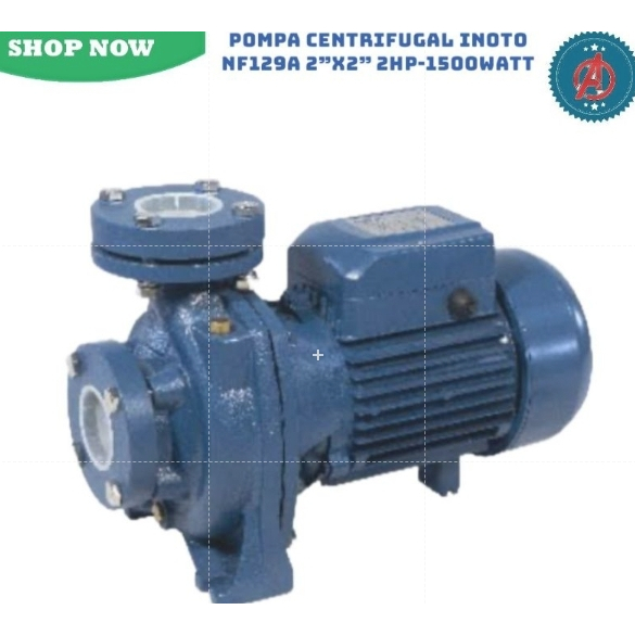 Pompa Centrifugal Inoto NF129A ( 2" x 2" 2 HP 1500 Watt ) Pompa Air Centrifugal Pengairan Sawah