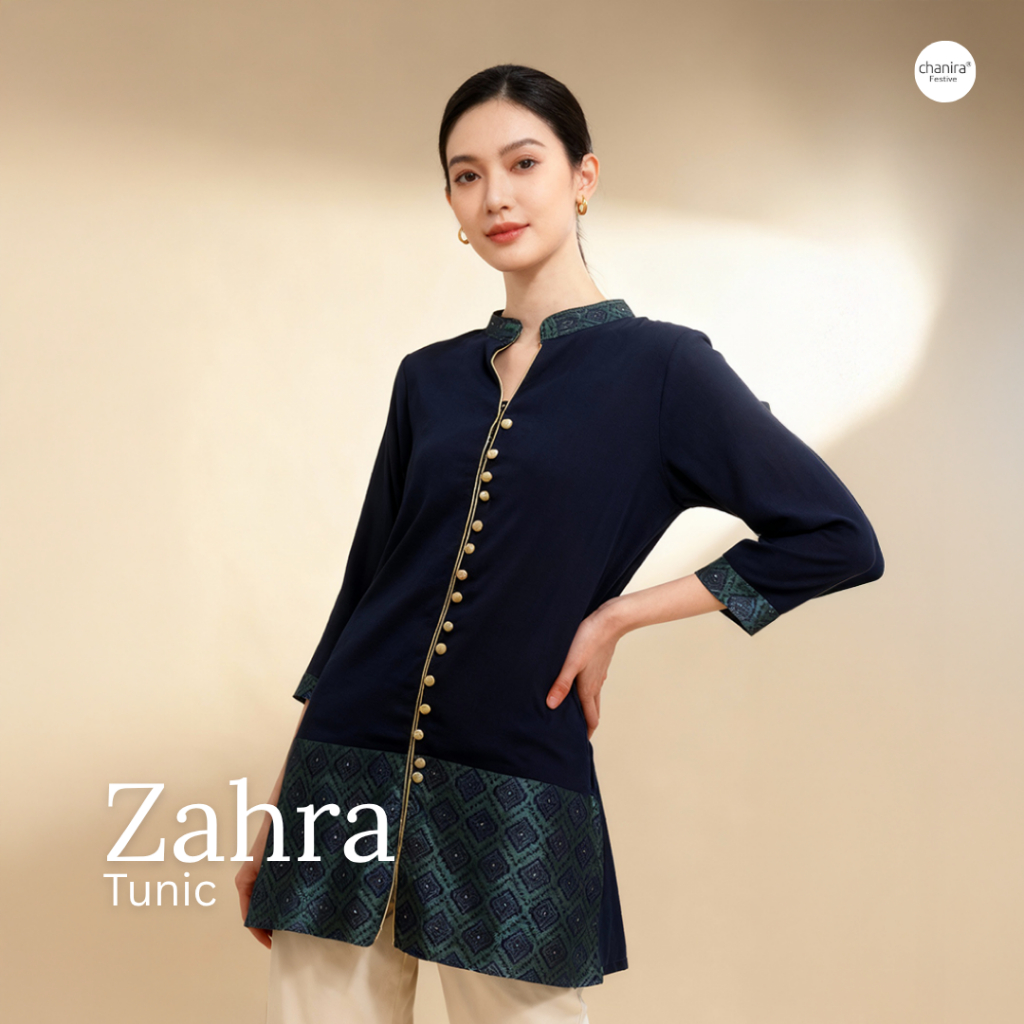 CHANIRA - Zahra  / Atasan Tunik Wanita Motif Premium