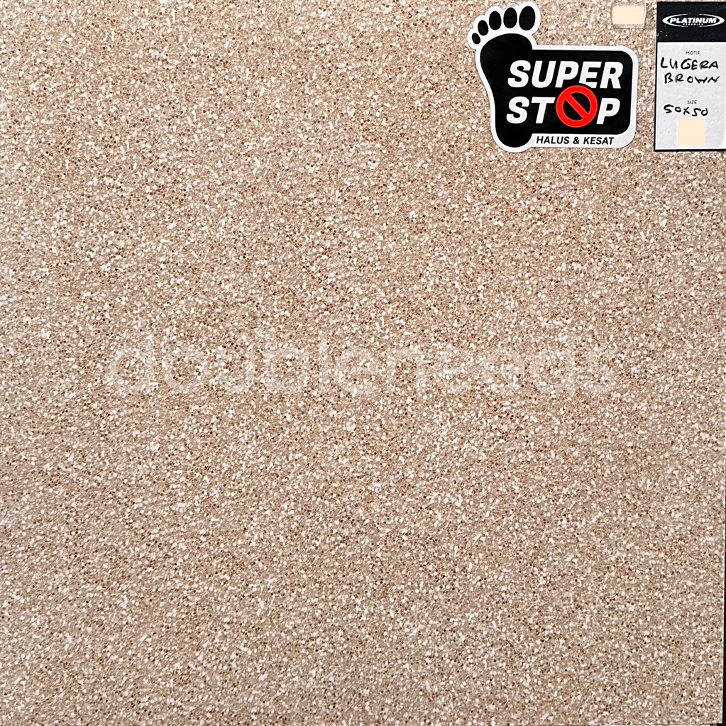KERAMIK LANTAI LUGERA 50x50 PLATINUM / KERAMIK LANTAI MOTIF TERASSO / KERAMIK LANTAI KESAT 50x50